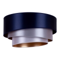 Duolla - Plafondlamp TRIO 1xE27/15W/230V diameter 45 cm blauw/zilver/koper