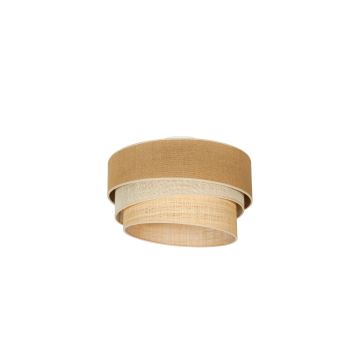 Duolla - Plafondlamp YUTE TRIO 1xE27/15W/230V diameter 45 cm bruin/grijs/beige