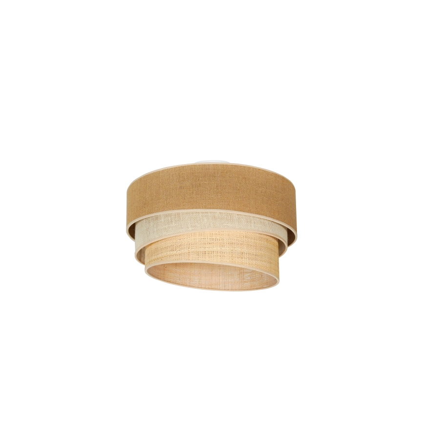 Duolla - Plafondlamp YUTE TRIO 1xE27/15W/230V diameter 45 cm bruin/grijs/beige