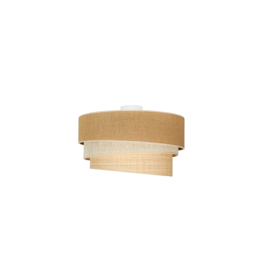 Duolla - Plafondlamp YUTE TRIO 1xE27/15W/230V diameter 45 cm bruin/grijs/beige