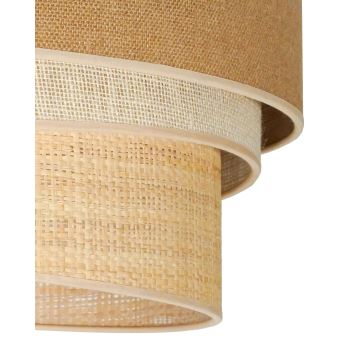 Duolla - Plafondlamp YUTE TRIO 1xE27/15W/230V diameter 45 cm bruin/grijs/beige