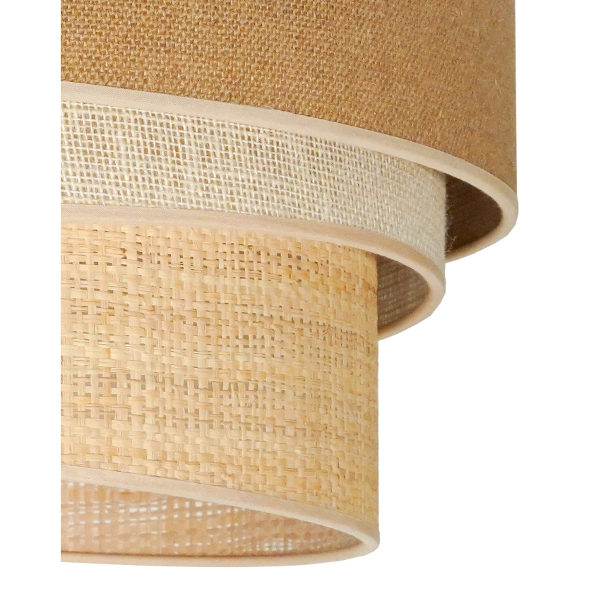 Duolla - Plafondlamp YUTE TRIO 1xE27/15W/230V diameter 45 cm bruin/grijs/beige