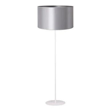 Duolla - Staande lamp CANNES 1xE27/15W/230V 45 cm zilver/wit