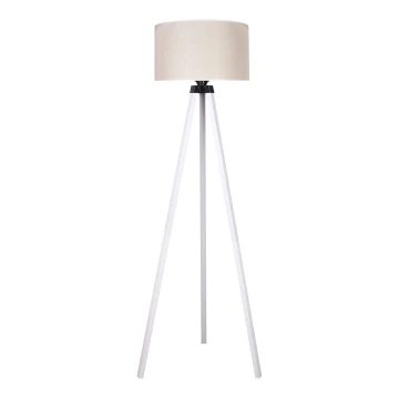 Duolla - Vloerlamp 1xE27/60W/230V creme/wit