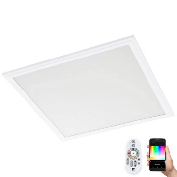 Eglo 32547 - LED RGBW Dimbaar Bevestigd/inbouw panel 2in1 SALOBRENA-C LED/34W/230V wit 60x60 cm + afstandsbediening