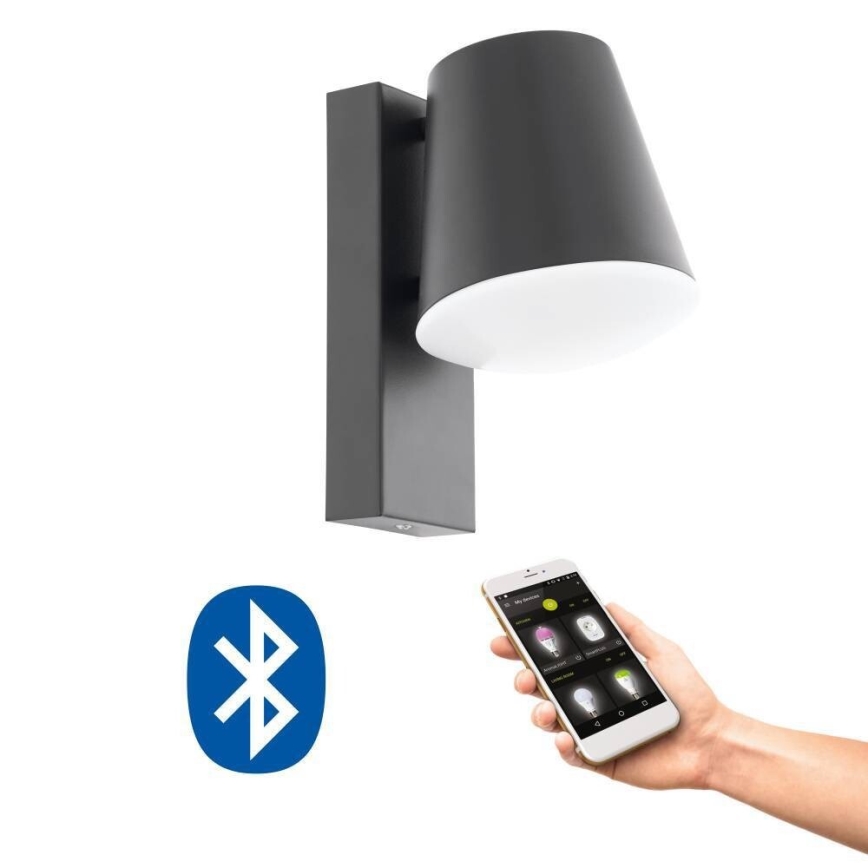 Eglo 33559 - LED Dimbare wandlamp voor buiten CALDIERO-C 1xE27/9W/230V IP44