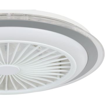 Eglo - LED dimbare plafondventilator LED/25,5W/230V wit/grijs 2700-6500K + afstandsbediening