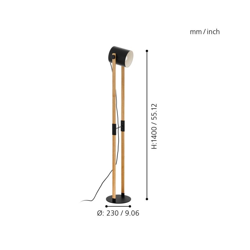 Eglo - Staande Lamp 1xE27/28W/230V - FSC gecertificeerd