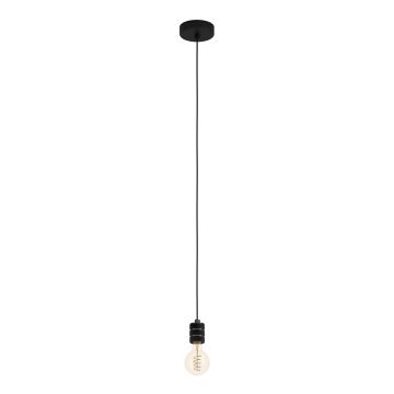 Eglo - Hanglamp aan een koord 1xE27/40W/230V zwart