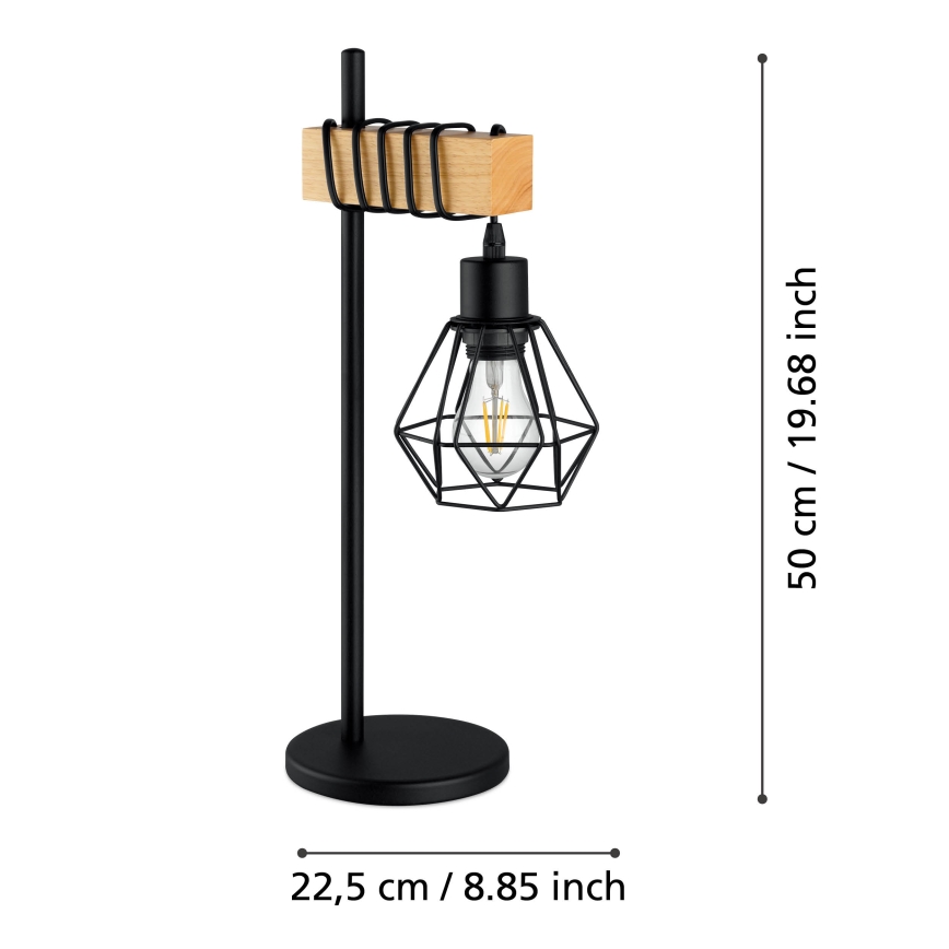 Eglo - Tafellamp 1xE27/60W/230V - FSC gecertificeerd