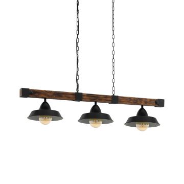 Eglo - Hanglamp aan een ketting 3xE27/60W/230V - FSC gecertificeerd