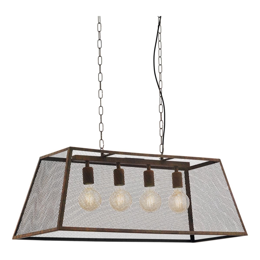 Eglo 49799 - Hanglamp AMESBURY 4xE27/60W