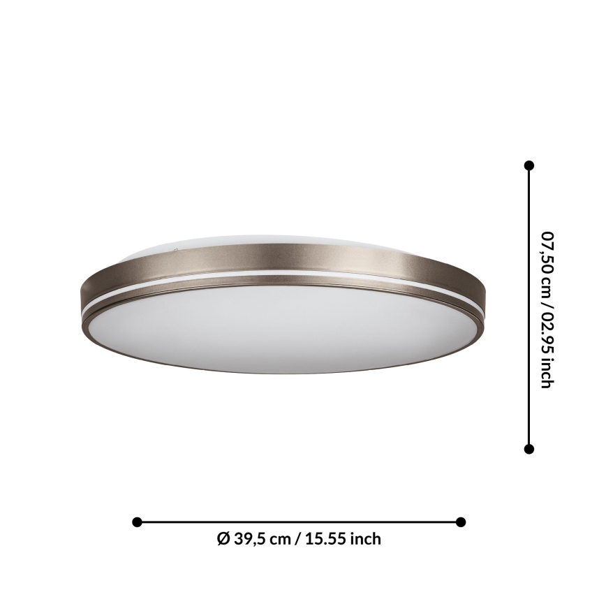 Eglo - Dimbare LED Plafondlamp LED/22W/230V 3000-6500K + afstandsbediening