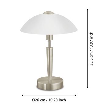 Eglo 85104 - Dimbare tafellamp SOLO 1 1xE14/40W/230V