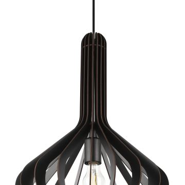Eglo - Hanglamp aan een koord 1xE27/40W/230V diameter 38 cm zwart