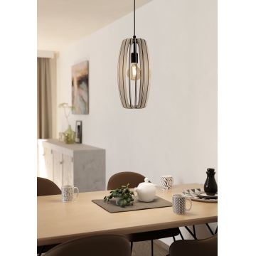 Eglo - Hanglamp aan een koord 1xE27/40W/230V romig