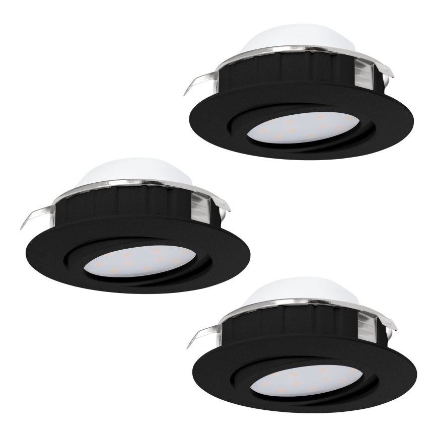 Eglo - SET 3x Dimbare LED Inbouw lamp PINEDA LED/5,5W/230V