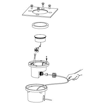 Eglo - LED opritlamp voor buiten LED/2,5W/230V IP67