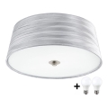 Eglo 94306- LED Plafondlamp FONSEA 1 2xE27/9W/230V zilver