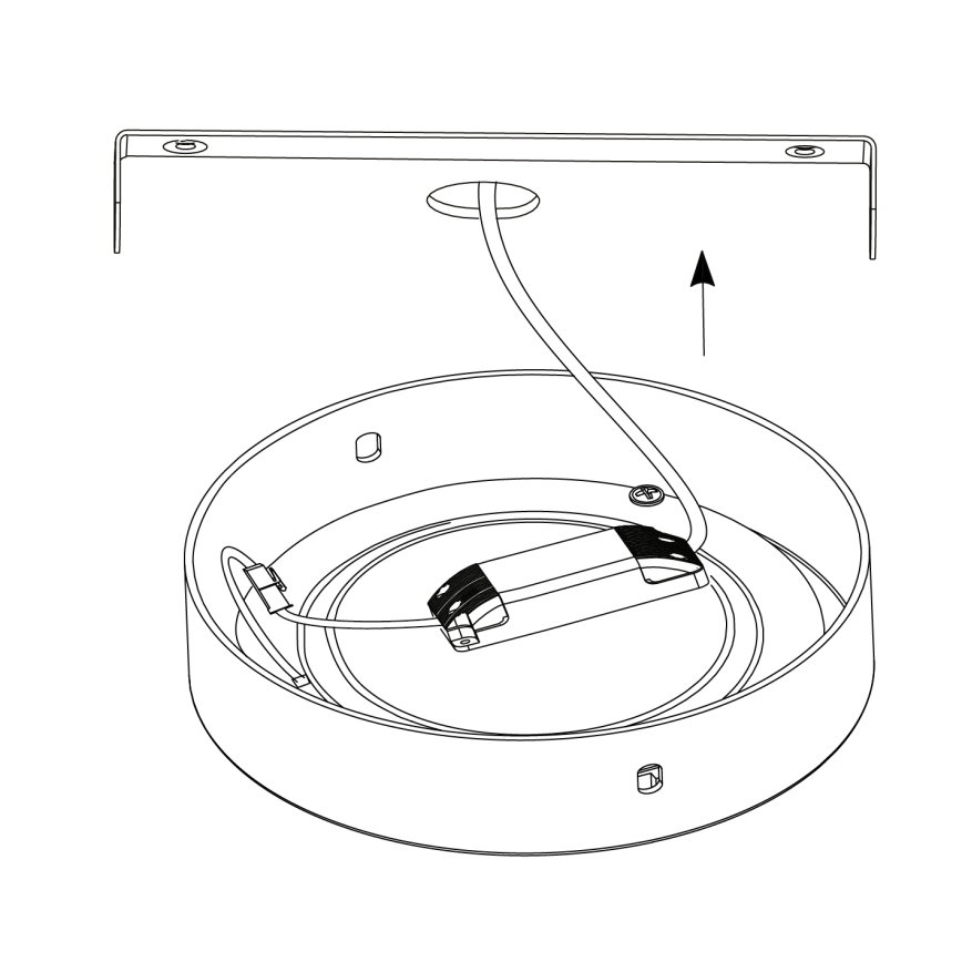 Eglo - LED Plafondverlichting 1xLED/25W/230V zilver rond 2500 lm