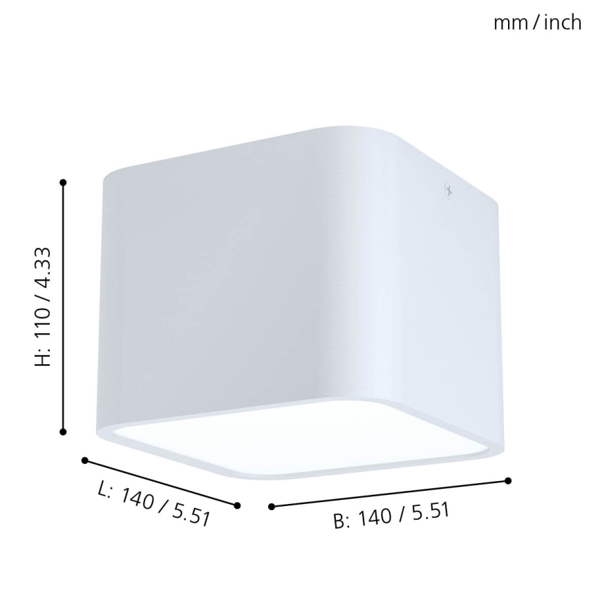 Eglo - Plafondlamp 1xE27/28W/230V