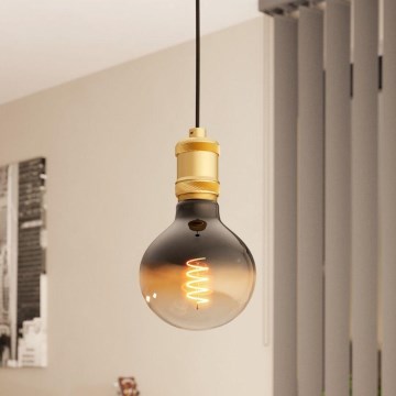 Eglo - Hanglamp aan een koord 1xE27/40W/230V goud