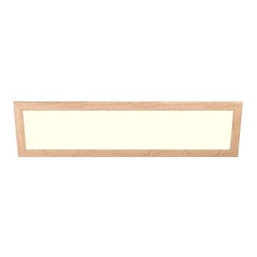 Eglo - LED RGBW Dimbaar Bevestigd/inbouw panel SALOBRENA-C WOOD LED/34W/230V 2700-6500K 34x124 cm bruin + afstandsbediening