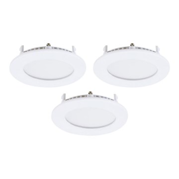 Eglo - SET 3xLED Inbouwlamp FUEVA-RW 1xLED/2,8W/230V