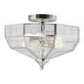 Elstead OLD-PARK-PN -  Plafondlamp OLD PARK 2xE27/60W/230V glanzend chroom 
