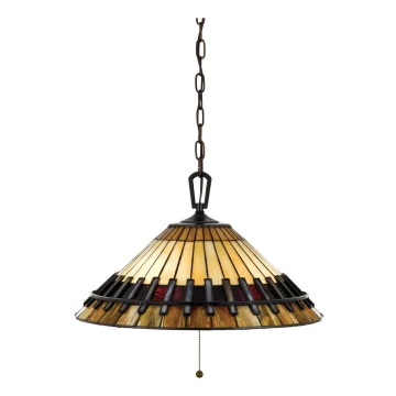 Elstead QZ-CHASTAIN-P - Hanglamp aan een ketting CHASTAIN 3xE27/60W/230V