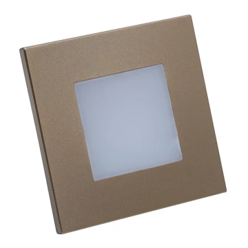Emithor 48334 - Ingebouwde LED Lamp STEP LIGHT LED/1W/230V goud