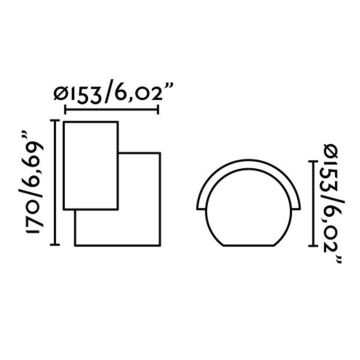 FARO 70576 - LED Wandlamp voor buiten NOBORU LED/16W/230V IP65