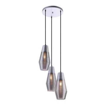 Globo 15044-3 - Hanglamp aan koord WAYNE 3xE27/60W/230V