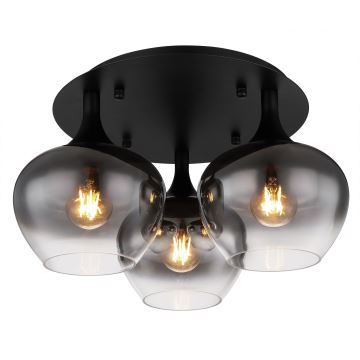 Globo - Bevestigde hanglamp 3xE27/40W/230V zwart
