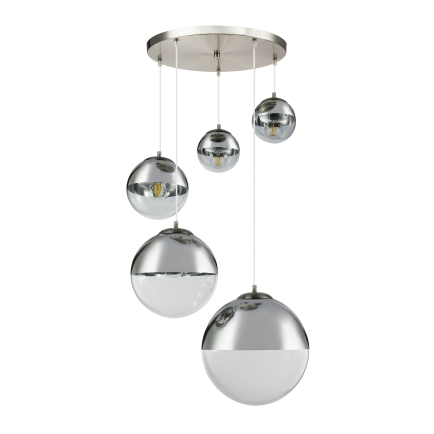 Globo - Hanglamp aan een koord 5xE27/60W/230V diameter 65 cm