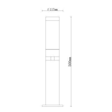 Globo - Lamp voor Buiten 1xE27/15W/230V IP44