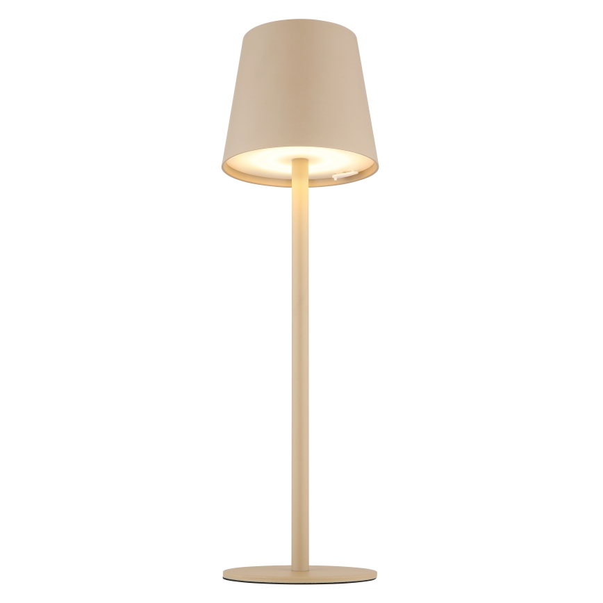 Globo - LED Dimbaar aanraken buitenshuis lamp LED/3W/3,7V IP44 1800 mAh USB beige