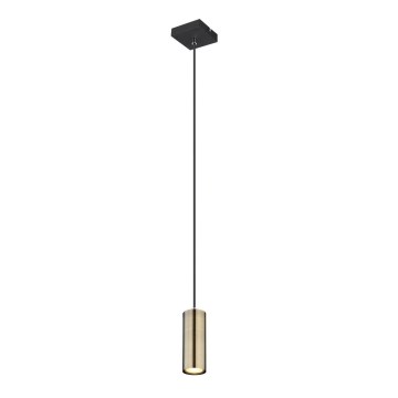 Globo - Hanglamp aan een koord 1xGU10/35W/230V zwart/messing