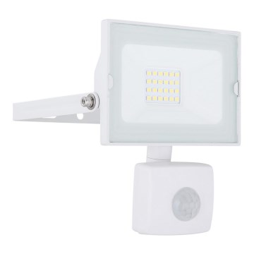 Globo - LED Floodlight met sensor LED / 20W / 230V IP44