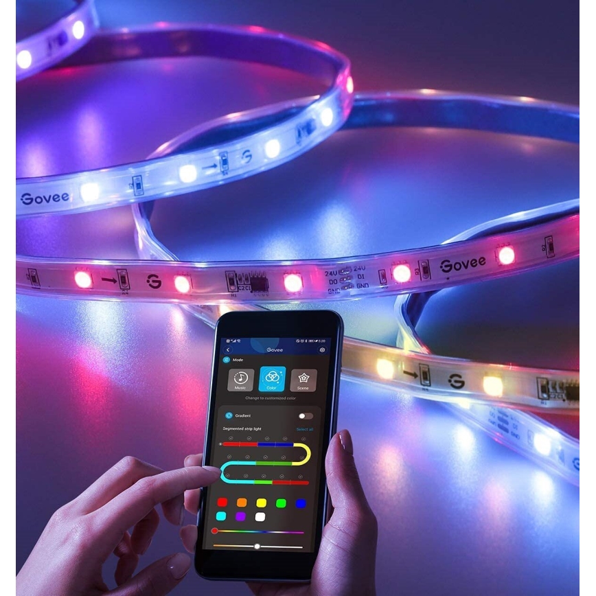 Govee - Buiten Pro SMART RGBICWW buitenshuis LED Strip 10m 2700-6500K Wi-Fi IP65