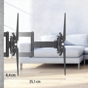 Hama - Wandhouder voor tv met scharnier 32-65" zwart