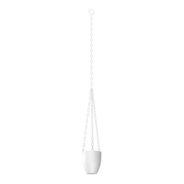 Hangende bloempot 155x17 cm wit