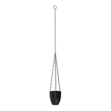 Hangende bloempot 155x17 cm zwart