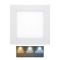 Hangende LED Badkamer plafond verlichting RAFA LED/6W/230V 3000/4000/6000K 12x12 cm IP44 wit