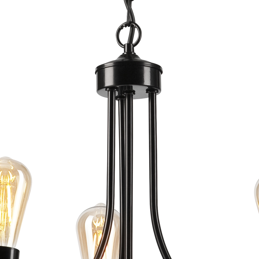 Hanglamp aan een ketting GINA 3xE27/60W/230V zwart