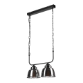 Hanglamp aan een ketting MARIO 2xE27/60W/230V chroom