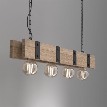 Hanglamp aan een ketting SODER 4xE27/60W/230V