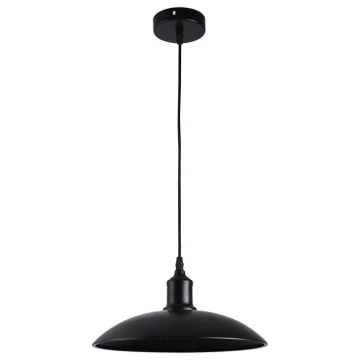 Hanglamp aan een koord 1xE27/60W/230V diameter 29 cm zwart