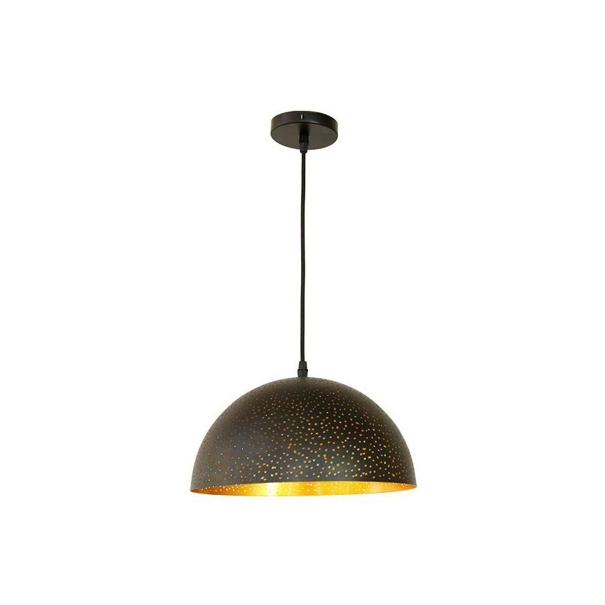 Hanglamp aan een koord 1xE27/60W/230V diameter 30 cm zwart