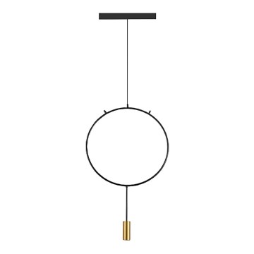 Hanglamp aan een koord ARCADE 1xGU10/5W/230V zwart/gouden